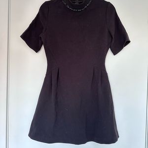 Zara mini dress with detailed collar